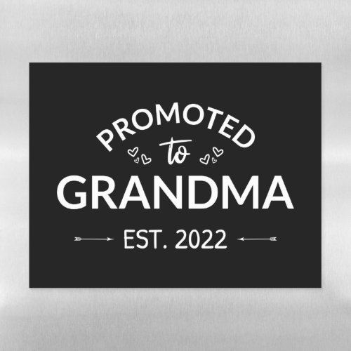 Promoted To Grandma Est 2022 II Magnetic Dry Erase Sheet