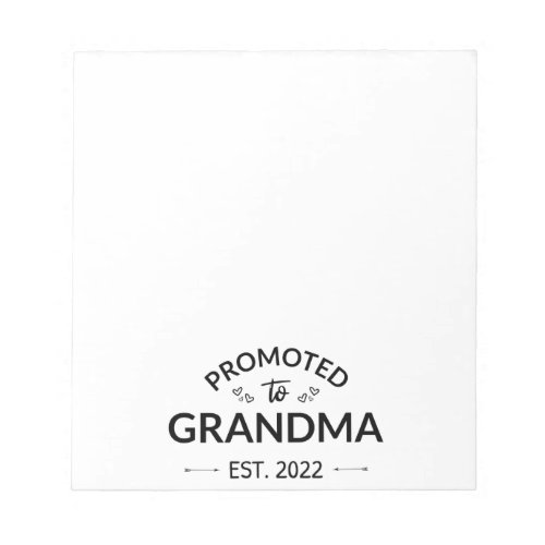 Promoted To Grandma Est 2022 II Notepad