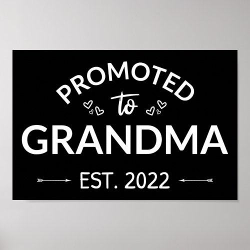 Promoted To Grandma Est 2022 II Poster