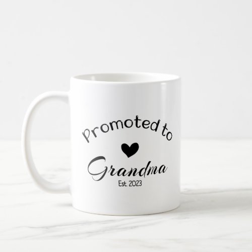 Promoted to Grandma Est 2023 Coffee Mug