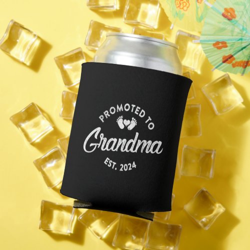 Promoted To Grandma Est 2024 Funny New Grandma Can Cooler