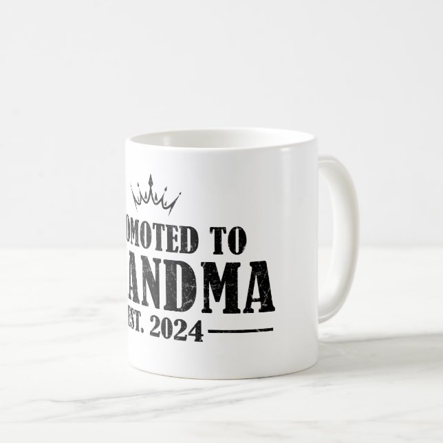  Promoted To Grandma est. 2024 Gift New Grandma  Coffee Mug (Front Right)