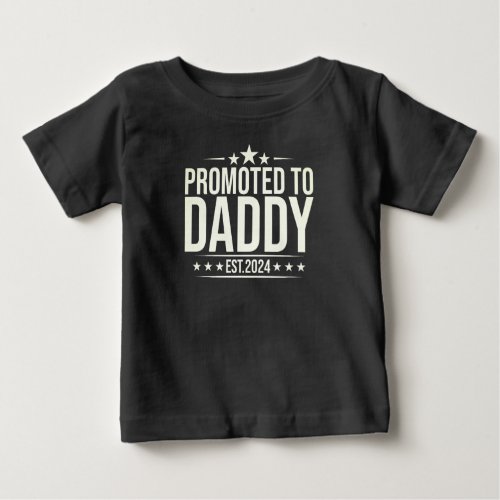 Promoted To Grandma Est 2024 Grandparents Baby  Baby T_Shirt