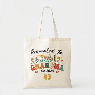 Promoted to Grandma est. 2024 GrandparentsTote Bag