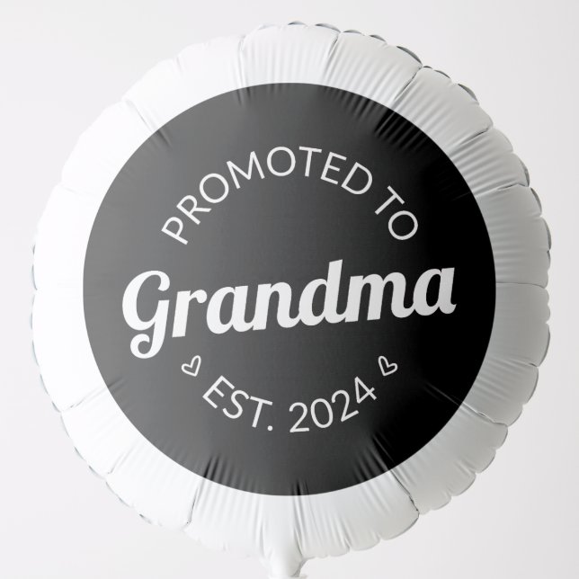 Promoted To Grandma Est. 2024 I Balloon (Front)