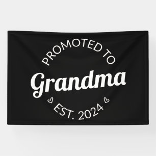 Promoted To Grandma Est. 2024 I Banner