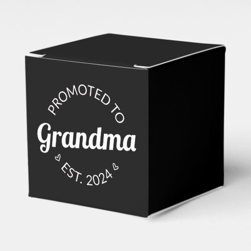 Promoted To Grandma Est 2024 I Favor Boxes