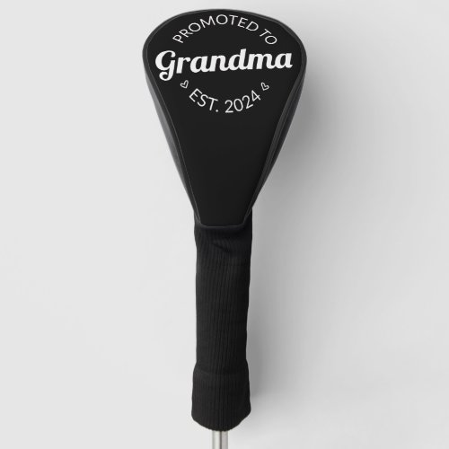 Promoted To Grandma Est 2024 I Golf Head Cover