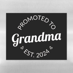Promoted To Grandma Est. 2024 I Magnetic Dry Erase Sheet