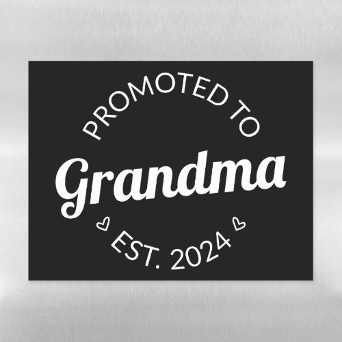 Promoted To Grandma Est 2024 I Magnetic Dry Erase Sheet