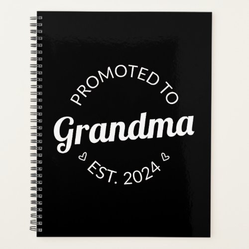 Promoted To Grandma Est 2024 I Planner