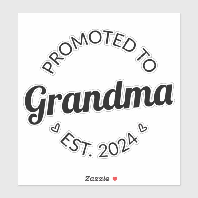 Promoted To Grandma Est. 2024 I Sticker (Sheet)