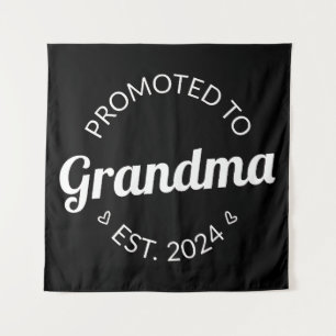 Promoted To Grandma Est. 2024 I Tapestry