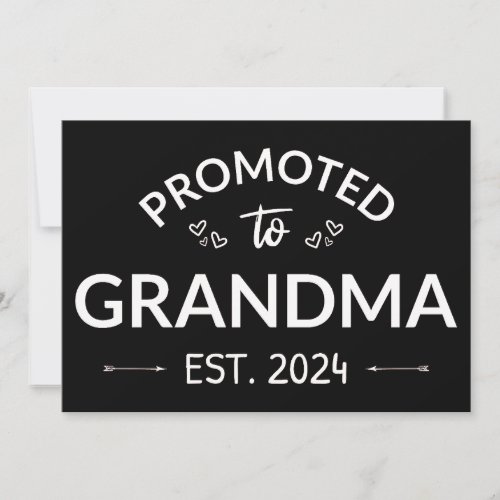 Promoted To Grandma Est 2024 II Announcement