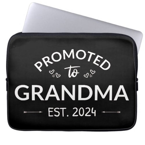 Promoted To Grandma Est 2024 II Laptop Sleeve