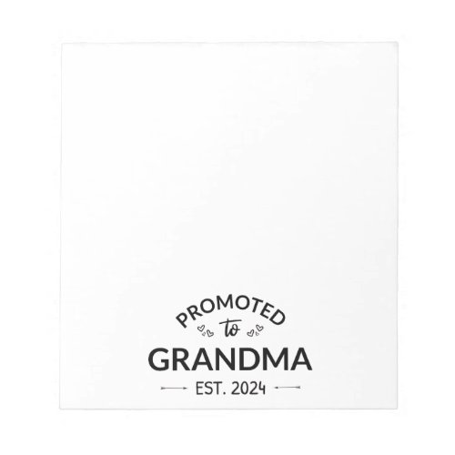 Promoted To Grandma Est 2024 II Notepad