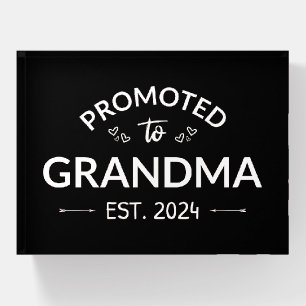 Promoted To Grandma Est. 2024 II Paperweight