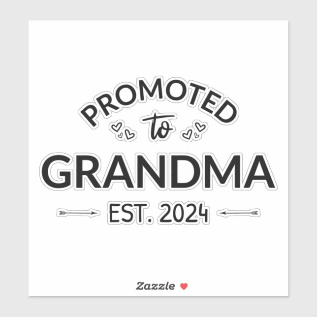 Promoted To Grandma Est. 2024 II Sticker (Sheet)