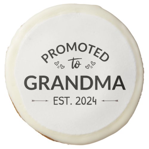 Promoted To Grandma Est 2024 II Sugar Cookie