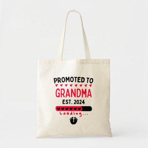 Promoted to Grandma EST2024 Tote Bag