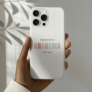 Promoted to Grandma EST 2025 Gift iPhone 16 Pro Case