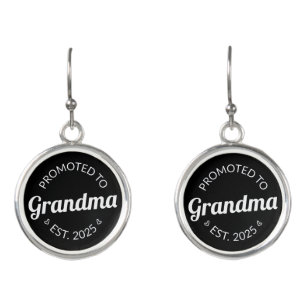 Promoted To Grandma Est. 2025 I Earrings