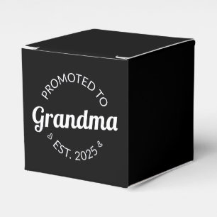 Promoted To Grandma Est. 2025 I Favor Boxes