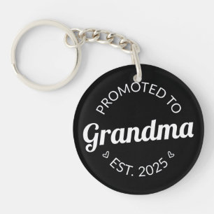Promoted To Grandma Est. 2025 I Keychain