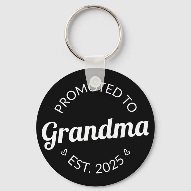 Promoted To Grandma Est. 2025 I Keychain (Front)