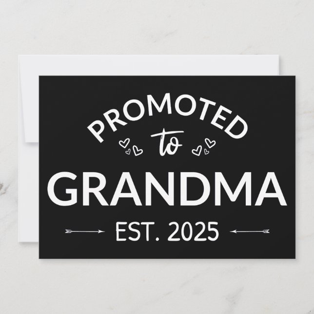 Promoted To Grandma Est. 2025 II Announcement (Front)