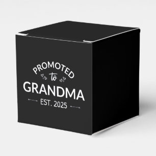 Promoted To Grandma Est. 2025 II Favor Boxes