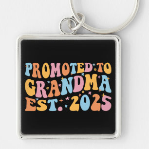 Promoted To Grandma Est. 2025 III Keychain