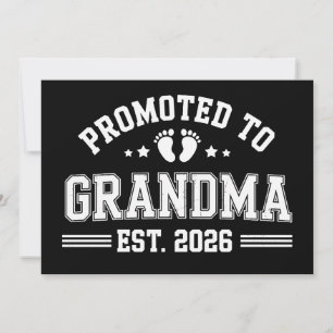 Promoted To Grandma Est 2026 Baby Announcement