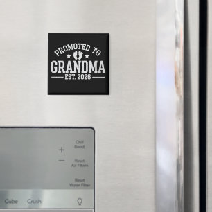 Promoted to Grandma est. 2026 Grandparents Baby Magnet