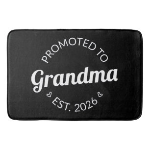 Promoted To Grandma Est. 2026 I Bath Mat