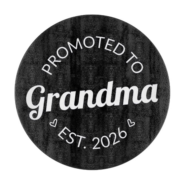 Promoted To Grandma Est. 2026 I Cutting Board (Front)