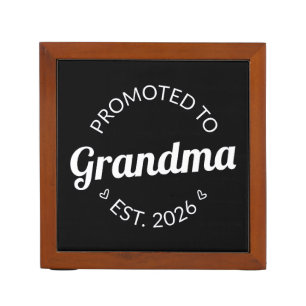 Promoted To Grandma Est. 2026 I Desk Organizer
