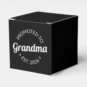 Promoted To Grandma Est. 2026 I Favor Boxes