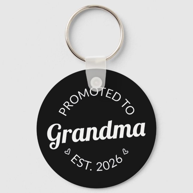 Promoted To Grandma Est. 2026 I Keychain (Front)