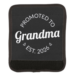 Promoted To Grandma Est. 2026 I Luggage Handle Wrap