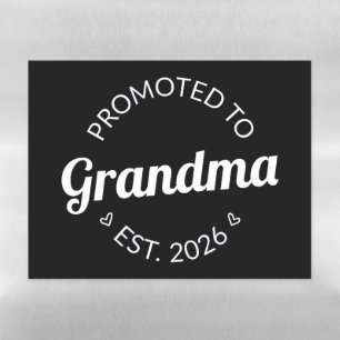 Promoted To Grandma Est. 2026 I Magnetic Dry Erase Sheet