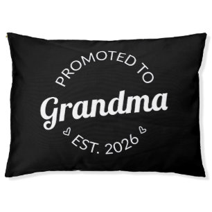 Promoted To Grandma Est. 2026 I Pet Bed