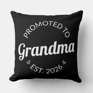 Promoted To Grandma Est. 2026 I Throw Pillow