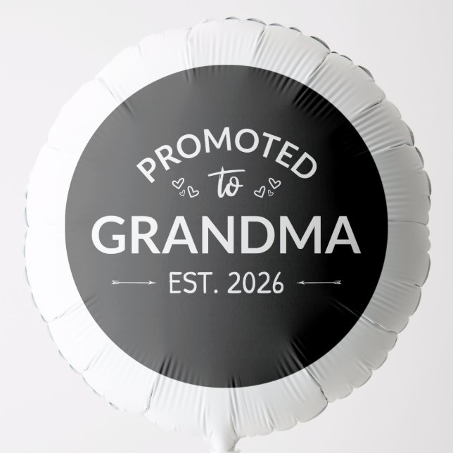 Promoted To Grandma Est. 2026 II Balloon (Front)