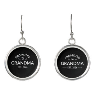 Promoted To Grandma Est. 2026 II Earrings