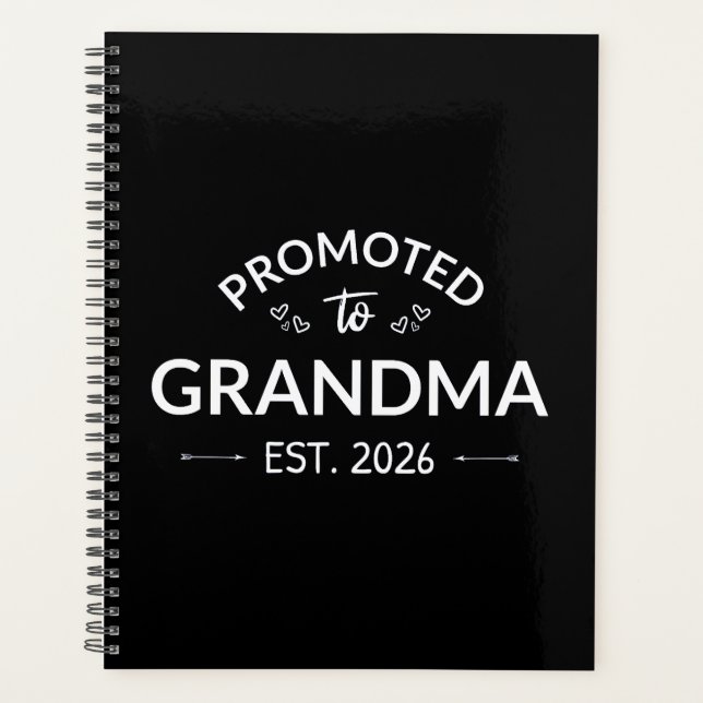 Promoted To Grandma Est. 2026 II Planner (Front)