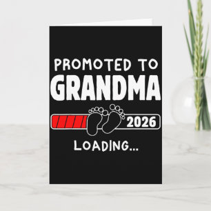 Promoted To Grandma Est 2026 Soon To Be New Grandm Card