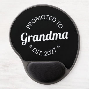 Promoted To Grandma Est 2027 New Nana I Gel Mouse Pad
