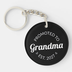 Promoted To Grandma Est 2027 New Nana I Keychain