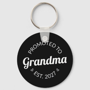 Promoted To Grandma Est 2027 New Nana I Keychain